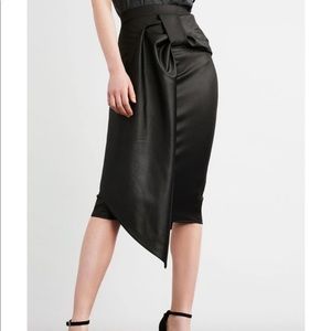 NWT Lost Ink black coated cocktail skirt. Size is small